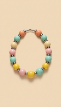 Collier émail pastel modulable
