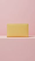 Portefeuille jaune vegan minimaliste
